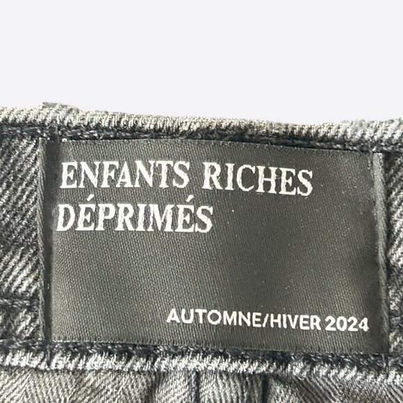 Enfants Riches Deprimes Grey Corpse Distressed Baggy Jeans - Picture 3 of 5